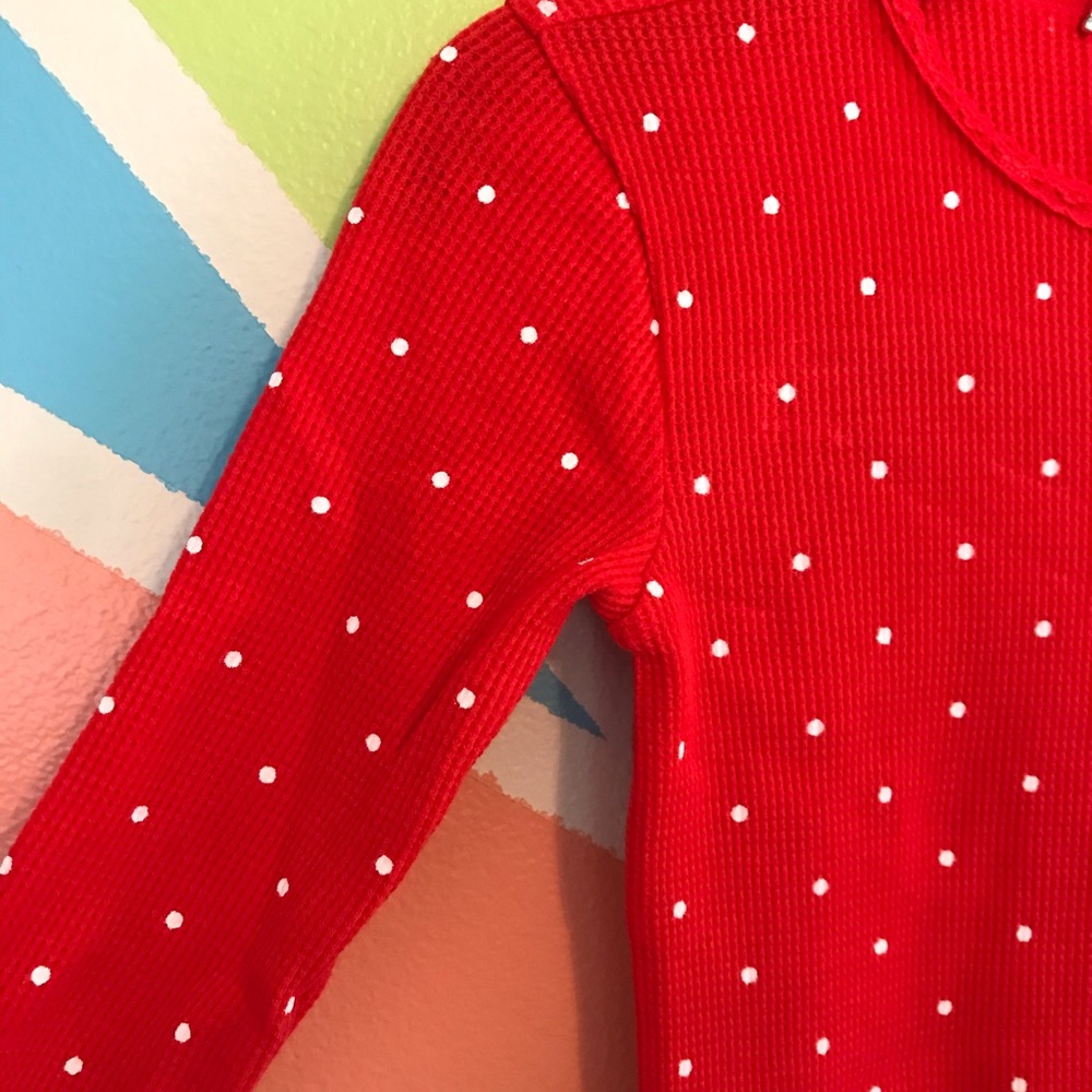 Rachel Parcell Red Dot Thermal Two-Piece Pajamas - Picture 5 of 5